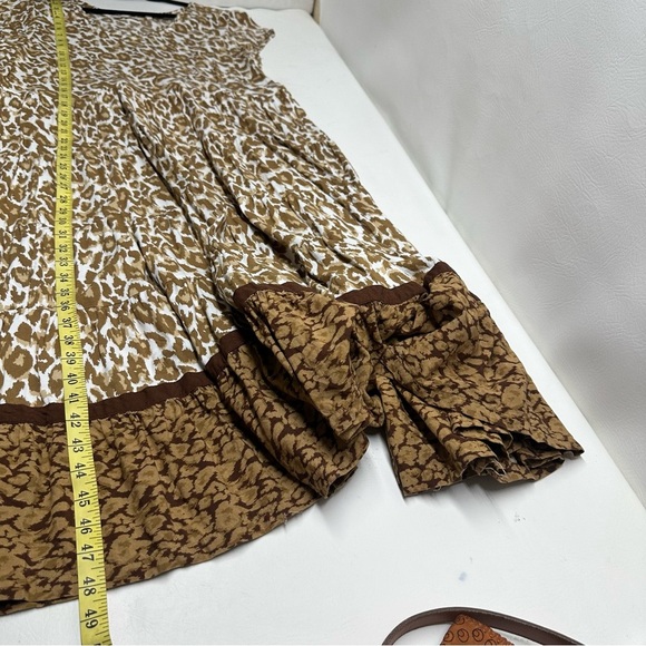 Soft surroundings KARA Brown Leopard Print  Dress WOMENS SIZE 1X - Picture 4 of 10